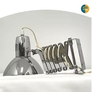 Lampada a fisarmonica o a pantografo, cromata, vintage Ikea, anni 90 - Foto 1 di 12