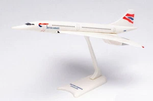 Modellino aereo di linea Herpa BAC CONCORDE BRITISH AIRWAYS 1:250 modellismo ... - Foto 1 di 1