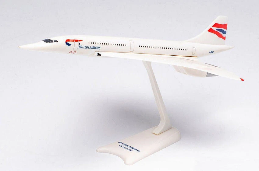 Modellino aereo di linea Herpa BAC CONCORDE BRITISH AIRWAYS 1:250 modellismo ... - Immagine 1 di 1