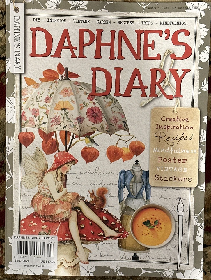 DAPHNE’S DIARY Magazine Issue 7 2024 Autumn HOLIDAY Crafts VINTAGE Recipes - Image 1 of 1