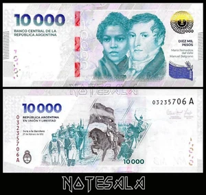 ARGENTINA 10000 10,000 PESOS 2024 P-369 UNC - Bild 1 von 1