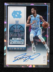 2015 Panini Contenders Draft Picks College Ticket Cracked Ice /23 JP Tokoto Auto