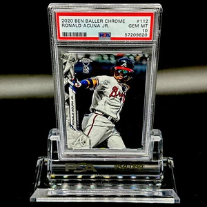 RONALD ACUNA JR 2020 TOPPS BEN BALLER CHROME # 112 PSA 10 MVP 🔥🔥 - Picture 1 of 1