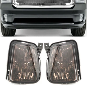 1 Pair Black New Car Front Fog Light Lamps LH+RH For Dodge RAM 1500 2013-2017 - Picture 1 of 7