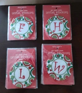 Ganz My Very Own Stocking Initial "F" "H"  "L"  "W"(Avail in description) Ttl 13 - Picture 1 of 5