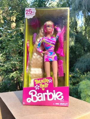 NOVO! TOTALMENTE CABELO 25º ANIVERSÁRIO BARBIE! Mattel DWF49 sem etiquetas - Imagem 1 de 4