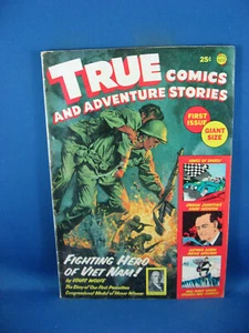 TRUE COMICS AND ADVENTURE STORIES 1 F 1965 VIETNAM WAR - Picture 1 of 2