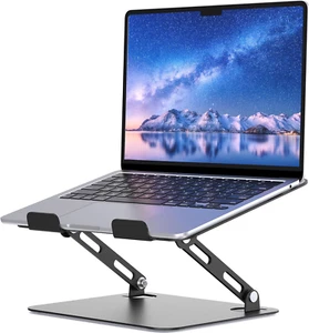 Laptop Stand for Desk, Portable Adjustable Laptop Riser, Ergonomic Design Comput - Picture 1 of 12