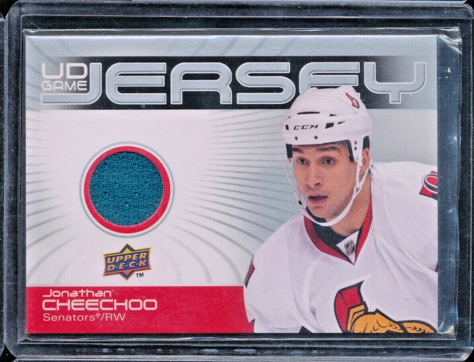 2010-11 Upper Deck Game Jersey #GJ-CH Jonathan Cheechoo - Image 1 of 1