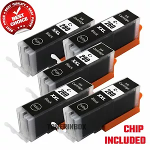 PGI-280XXL PGI280 XXL BK Tinte für Canon PIXMA TS6120 TR7520 TS8120 TS9120 TS9520 - Bild 1 von 6