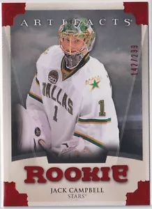 Jack Campbell 2013-14 Upper Deck Artifacts Rookie Card Red #167 SP /299 - Picture 1 of 2