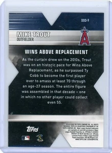 Mike Trout - 2020 Topps Decade of Dominance #DOD-9 Los Angeles Angels - Picture 1 of 1