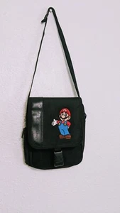 Nintendo DS Carrying Case Travel Bag Super Mario Bros Black 9"X7" - Picture 1 of 13