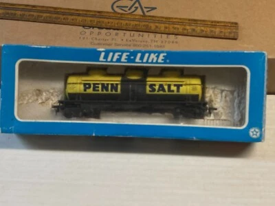 Life-Like HO Scale Penn Salt Tank Car MIB - Image 1 of 4