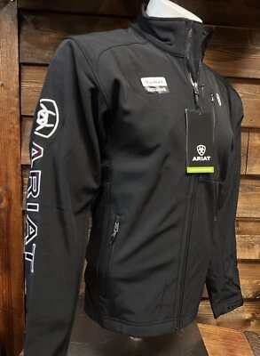 Chaqueta para hombre Ariat nueva Team Softshell negra marrón - exclusiva -8188 Foto 1 de 4