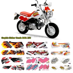 Graphic Sticker Custom Set For Honda Monkey BAJA Z50 L/R Pair Side Fuel Tank Z50 - Picture 1 of 19