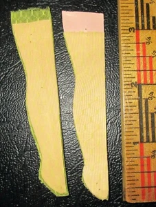 VINTAGE TOPPER DAWN DOLL YELLOW MOD STOCKING HOSE on ORIGINAL FORM CARD - Picture 1 of 1