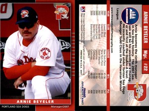 Arnie Beyeler 2007 Grandstand Portland Sea Dogs #NNO Card *AutographDen*