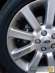 Wheel decal stickers to fit Compomotive Motorsport wheel Black X4 one per wheel - Picture 1 of 1