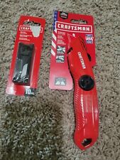 Craftsman  9.6 in. Retractable Utility Knife Red & 1-10 Pack of Blades CMHT10927