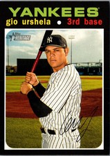 2020 Topps Heritage Gio Urshela #THC-8 New York Yankees Baseball Card