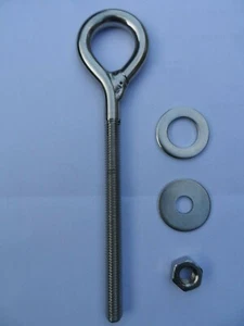 Stainless Steel Eye Bolt M8 thread x 145mm long - Picture 1 of 1