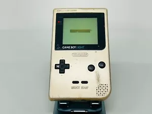 Nintendo GameBoy Light Console Working Silver Gold Region Free - Picture 1 of 31