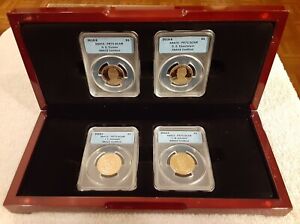 2015 ANACS PR70DCAM 4-coin Presidential Proof Set w/ Special Box