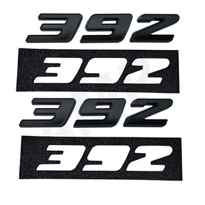 2 piezas emblema insignia negro 392 borde negro para MOPAR HEMI - supera el par de calidad OEM - Imagen 1 de 1