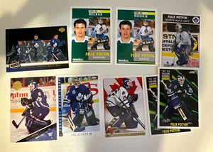 Felix Potvin 9 Karten Lot 3 Rookies Ahornblätter - Bild 1 von 7