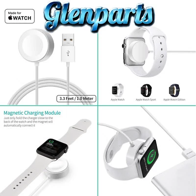 Mfi Magnetic Charging Cable for iWatch 38mm 42mm Apple Watch Series 1/2/3 - Image 1 of 4