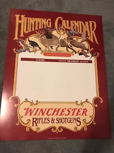 Calendario di caccia originale Winchester, si prega di leggere la descrizione scatola originale NOS - Foto 1 di 2
