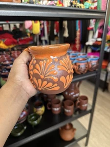 Taza De Barro Mexikanische Kaffeetassen Mexikanische Handbemalte Ton Keramik Becher - Bild 1 von 6