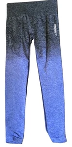 Gymshark Blue Gray Athletic Yoga Fitness Leggings Size XS S - Picture 1 of 4