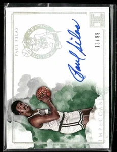 2018-19 Panini Impeccable #BS-PSL Paul Silas Impeccable Celtics #/99 - Picture 1 of 2