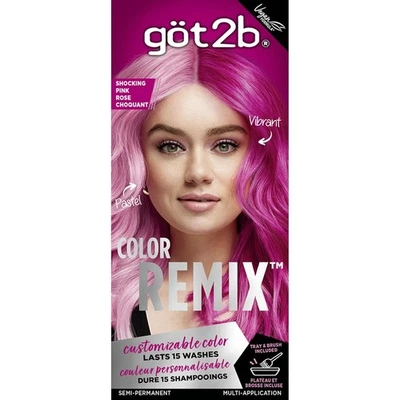 Got2B Remix de Color de Cabello Personalizable Semi Permanente - 093 Rosa Impactante Foto 1 de 4