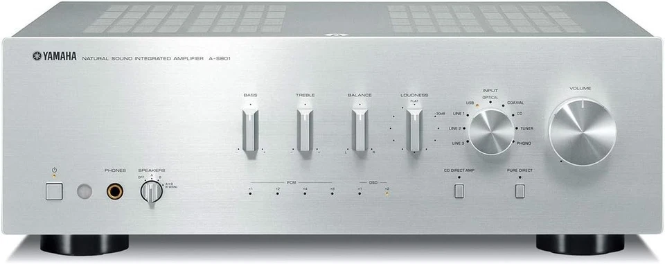 Yamaha A-S801 2-Channels Integrated Amplifier - Silver