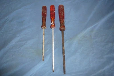 Lot 3 Tournevis Plat A Fente Facom Série AK Isoryl Tailles Différentes  - Photo 1/4