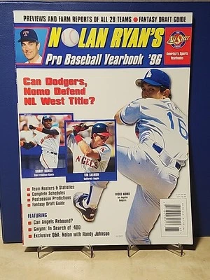 Nolan Ryan's Pro Baseball Yearbook 1996 HIDEO NOMO GRIFFEY JR.  B BONDS T SALMON - Image 1 of 4