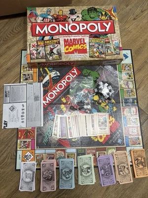 MONOPOLY MARVEL COMICS COLLECTORS EDITION COMPLETE - Image 1 of 4