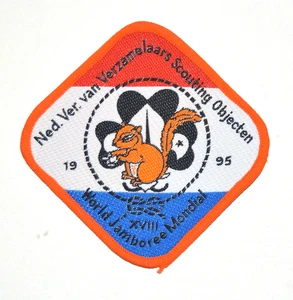 Ned Ver van Verzamelaars Scouting Objectin Badge 1995 XVIII World Jamboree - Picture 1 of 5