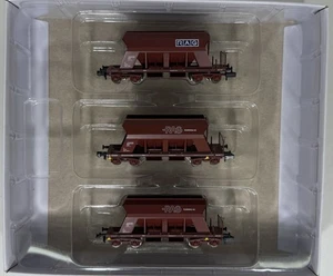 Jägerndorfer N 66305 Schüttgutwagen 3-tlg. RAG Ep.IV-V Set 1 gebraucht & OVP - Picture 1 of 7