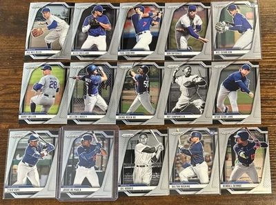 2025 Panini Prizm Los Angeles Dodgers Team Set 15 Cards Josue De Paula, Hope - Image 1 of 4