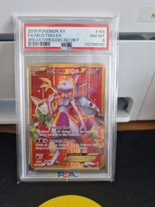 Mewtwo EX 164/162 Full Art Secret Rare 2015 XY Breakthrough PSA 8 - Picture 1 of 2
