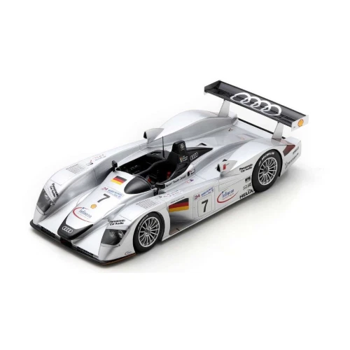 AUDI R8 N.7 3rd 24H LE MANS 2000 ALBORETO-CAPELLO-ABT 1:18 Spark Model Auto Comp - Immagine 1 di 1