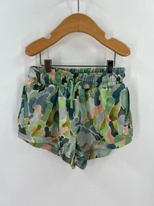 Athleta Girl Size Small Abstract Colorful Camo Print All Play 3" Athletic Shorts - Picture 1 of 11