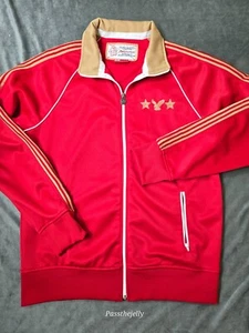Chaqueta American Eagle Para Hombre Mediana Pista Calentamiento Cremallera Completa Logo Soviético - Imagen 1 de 11