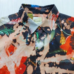 PAUL SMITH SHIRT Size Small Paul McNeil ORIGINAL ART CUSTOMISED - TOTALLY UNIQUE - Picture 1 of 13