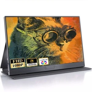 Moniteur Portable 15.6 Pouces Moniteur Mobile Portable FHD 1920x1080 HDR - Photo 1/11