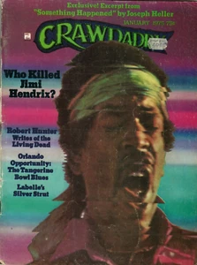Crawdaddy Magazine gennaio 1975 Jimi Hendrix Robert Hunter Tom Rush Bruce Dern - Foto 1 di 2
